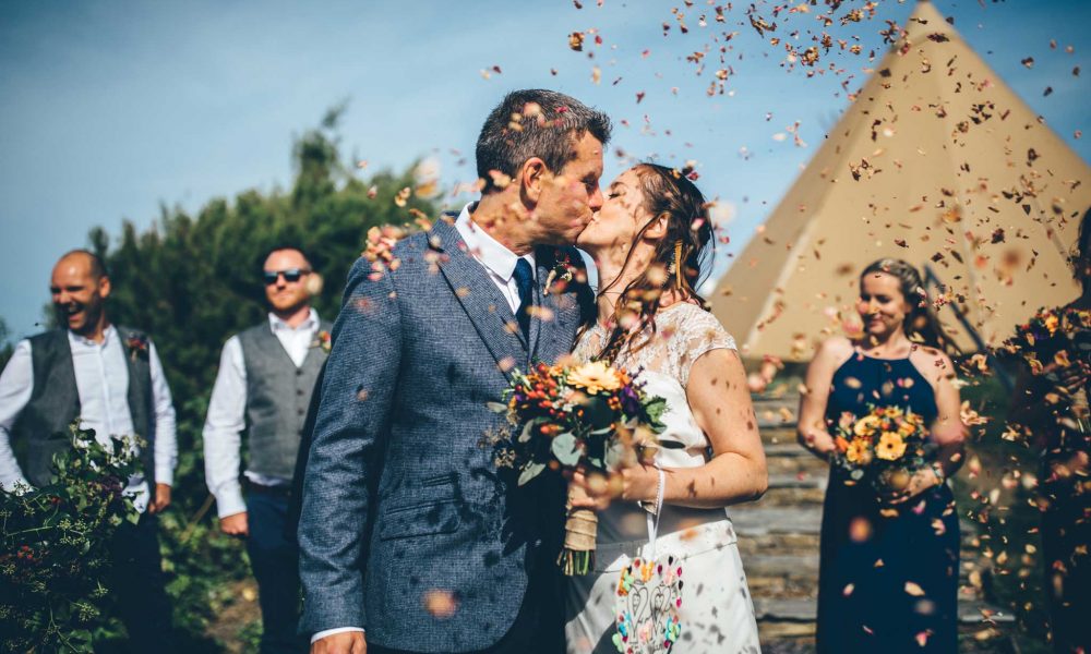 Leah and Ian – Treyarnon Bay Festival Wedding Leah and Ian – Treyarnon Bay Festival Wedding