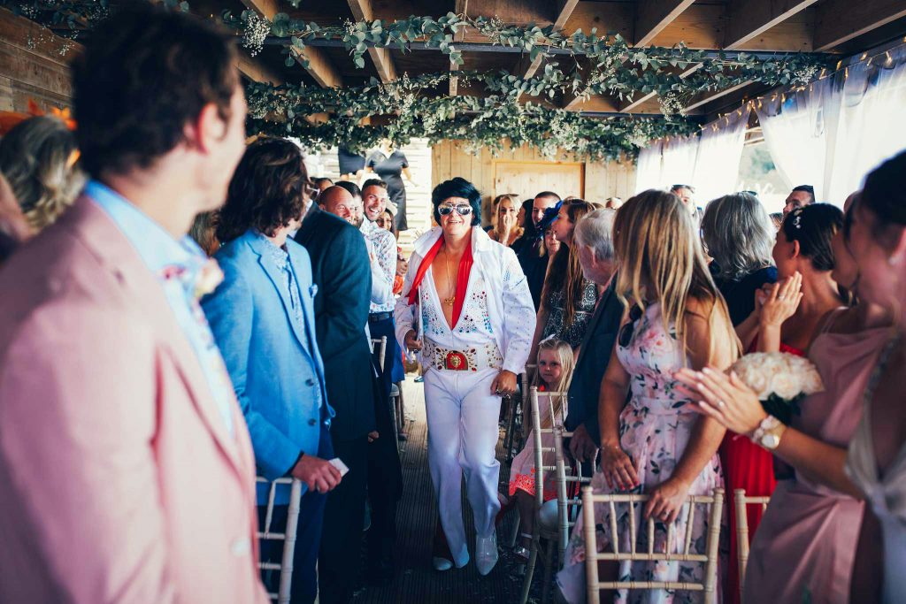 Elvis at a wedding ceremony