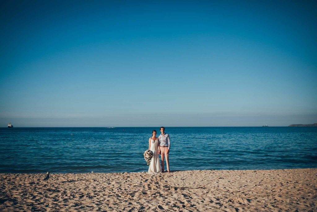 Bride and Groom at Carbis Bay Hotel