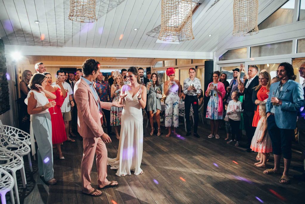 First dance at Carbis Bay Hotel wedding
